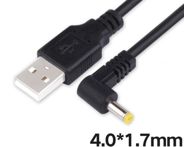 USB A to DC charging cable 90° right angle DC power cable - Image 2