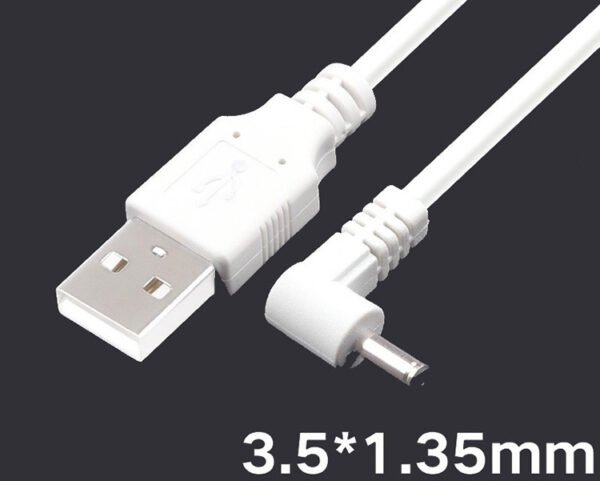 USB A to DC charging cable 90° right angle DC power cable - Image 3