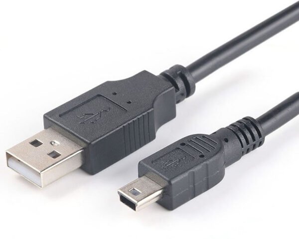 USB-A Male to Mini-B 5P USB Cable – 5-Pin Data & Charging