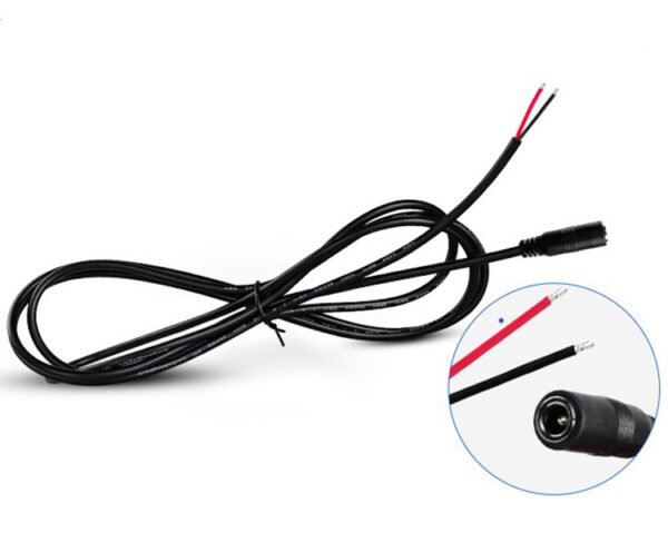 22AWG Cord 2.1MM 2.5MM DC Power Cable with Stripped and Tinned End - Image 2