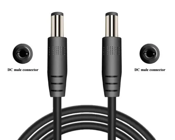 Male to Male Extension DC Power Cord Cable