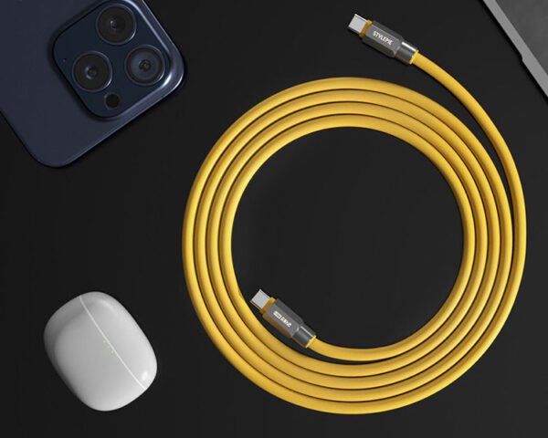 240W type c soft silicone charging cable for Apple data cable usb 3.0 - Image 3