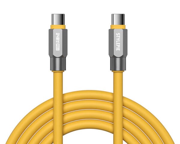 240W type c soft silicone charging cable for Apple data cable usb 3.0 - Image 6
