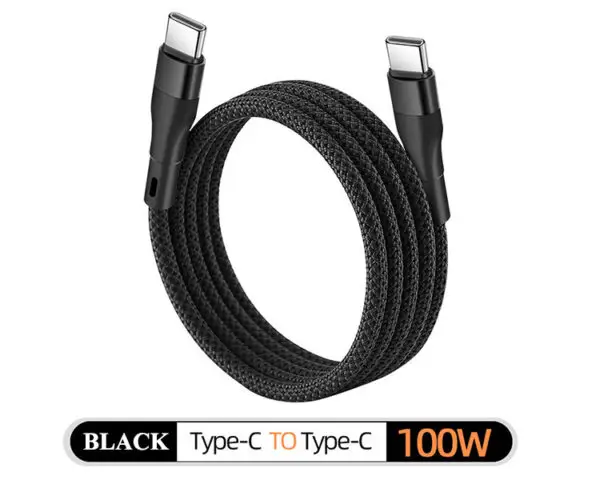 Magnetic PD100W Usb c to Usb c cable USB 3.0  type c data cable - Image 2