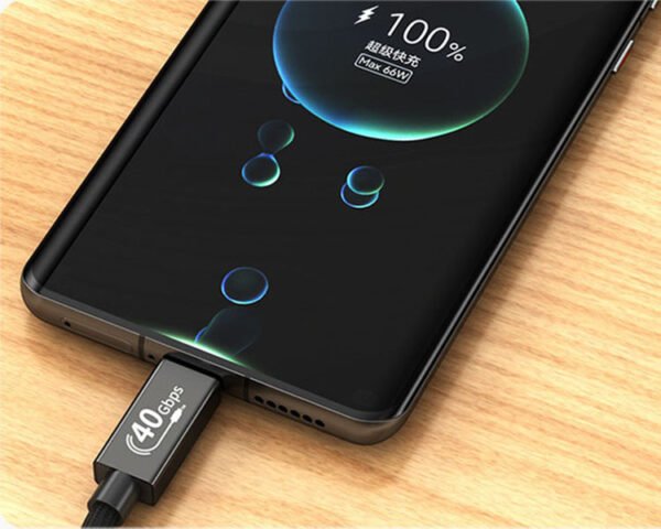 USB4 5A 8K PD240W Nylon braided USB C data cable - Image 3