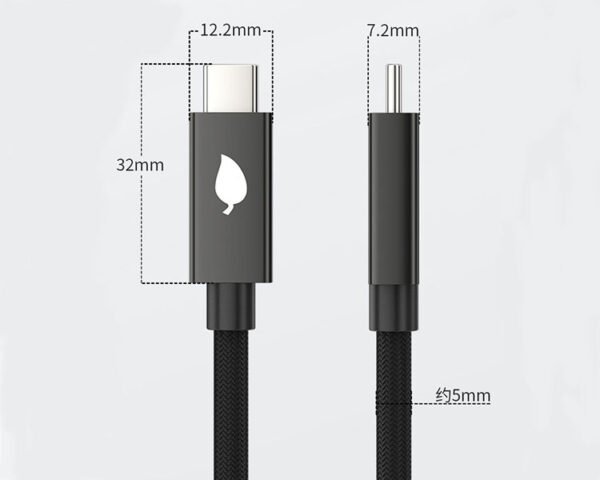 USB4 5A 8K PD240W Nylon braided USB C data cable - Image 5