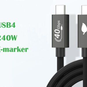 USB4 5A 8K PD240W Nylon braided USB C data cable