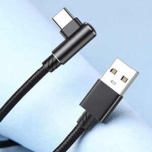 UBC C 90° right angle braided TYPE-C cable usb 2.0