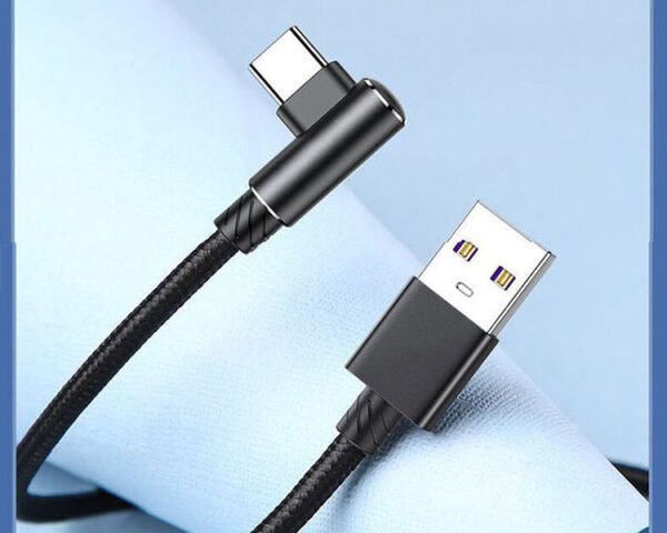 UBC C 90° right angle braided TYPE-C cable usb 2.0