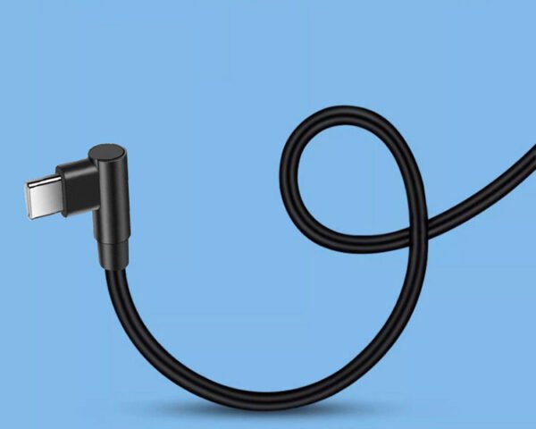 60W USB C nylon braided 3A 90° USB3.0 type C cable - Image 5