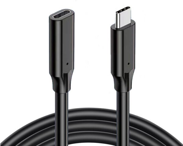 USB C to USB C Male to Female Type C Extension Cable 100W 20Gbps - Image 3