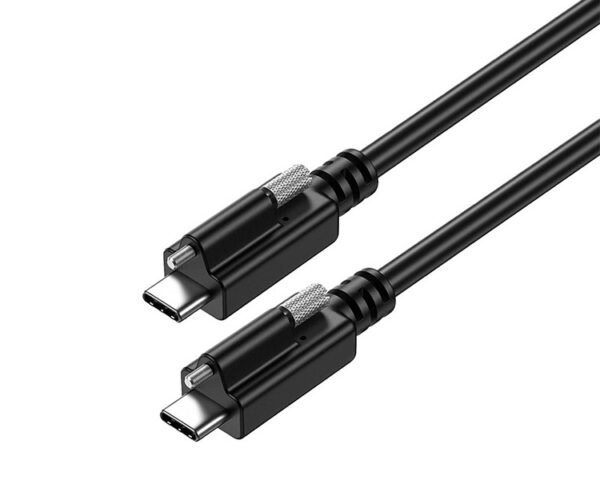 USB 3.1 full-function USB C to USB C data cable with screws - Image 3