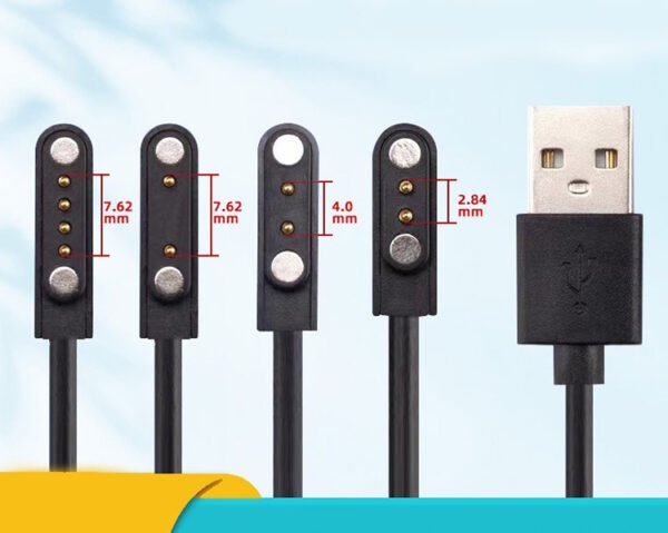 Magnetic 2pin 4pin Smartwatch Charger Adapter USB Charging Cable - Image 6