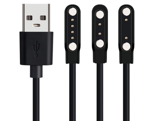Magnetic 2pin 4pin Smartwatch Charger Adapter USB Charging Cable