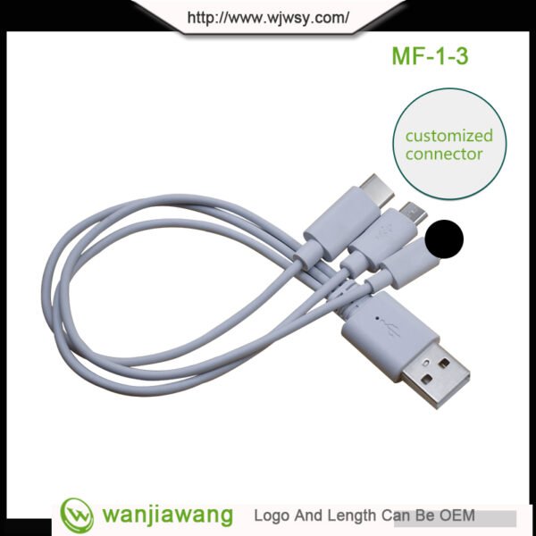 Custom Charging Type C Cable Mini 3in1 for Power Bank Micr usb cable - Image 5