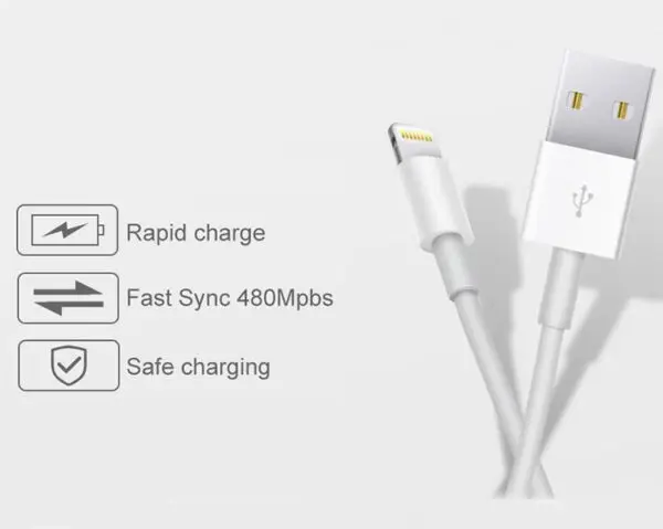 Usb A to lightning cable fast charging Apple cable - Image 5