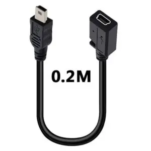 90 Degree Mini USB Male to Female Extension Cable Mini USB 5P