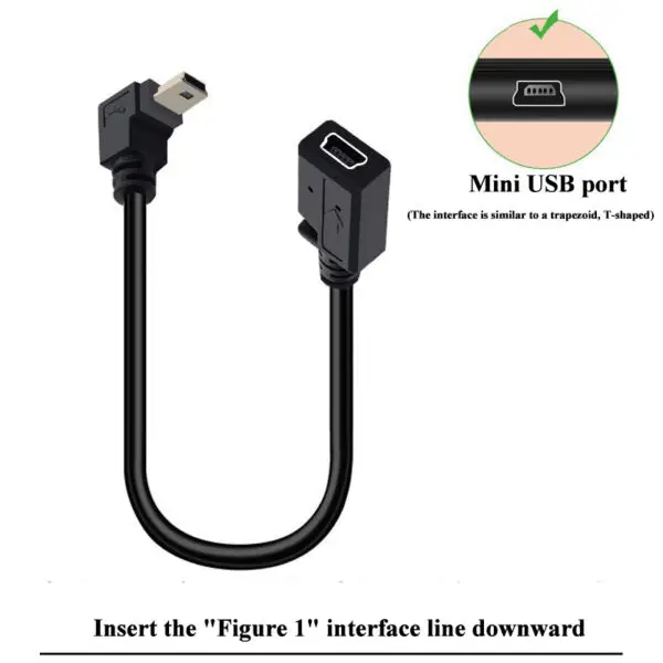 90 Degree Mini USB Male to Female Extension Cable Mini USB 5P - Image 5