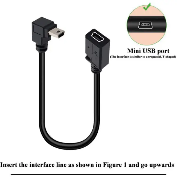 90 Degree Mini USB Male to Female Extension Cable Mini USB 5P - Image 6